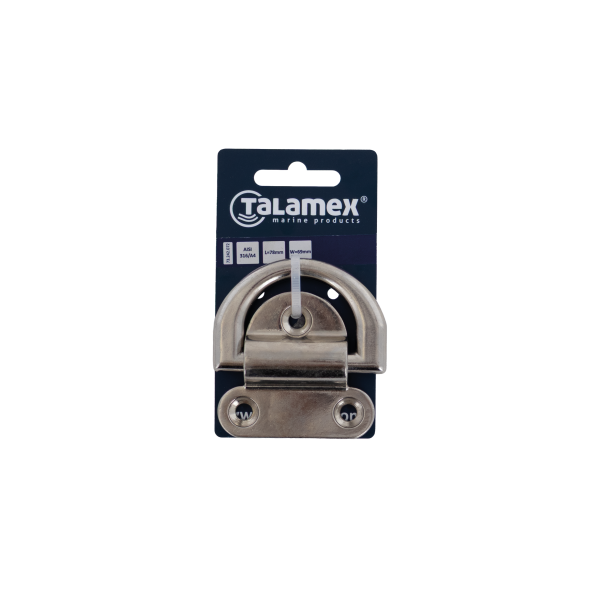 Talamex scharnierend dekoog Ø8 mm rvs 316 64 x 62 mm