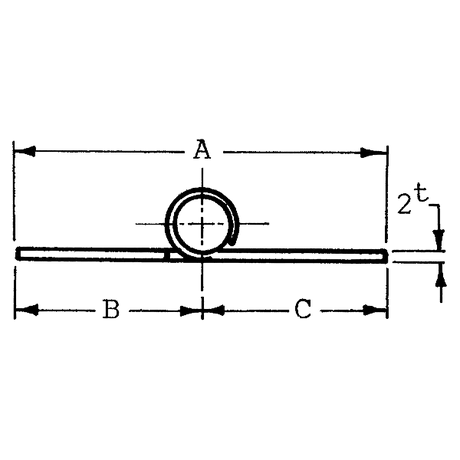 Talamex scharnier RVS 84 x 38,5 x 2 mm