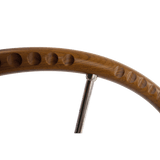 Talamex stuurwiel teak/rvs 6-spaaks 500 mm