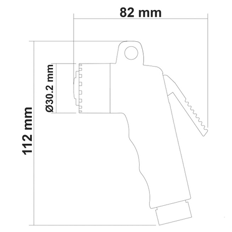 Trem douchekop standaard N0125110 - wit 1/2"