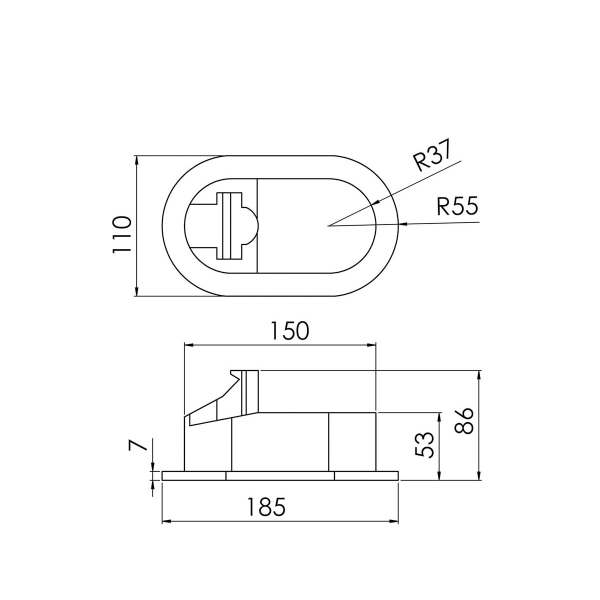 Trem N0118401 inbouw douche met kraan en 4 m slang