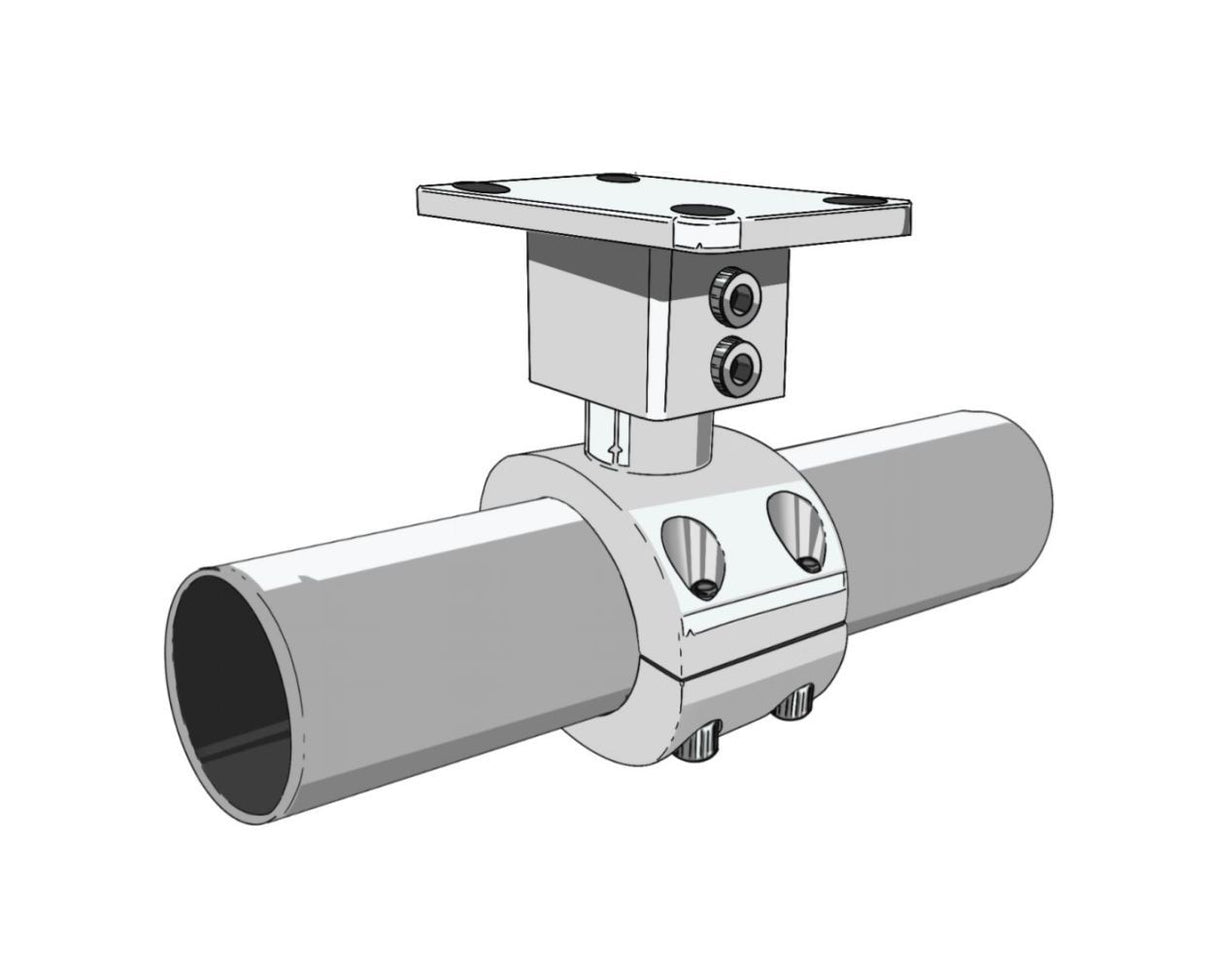 Fishmaster T-Top plaque de montage pour support d'antenne rabattable