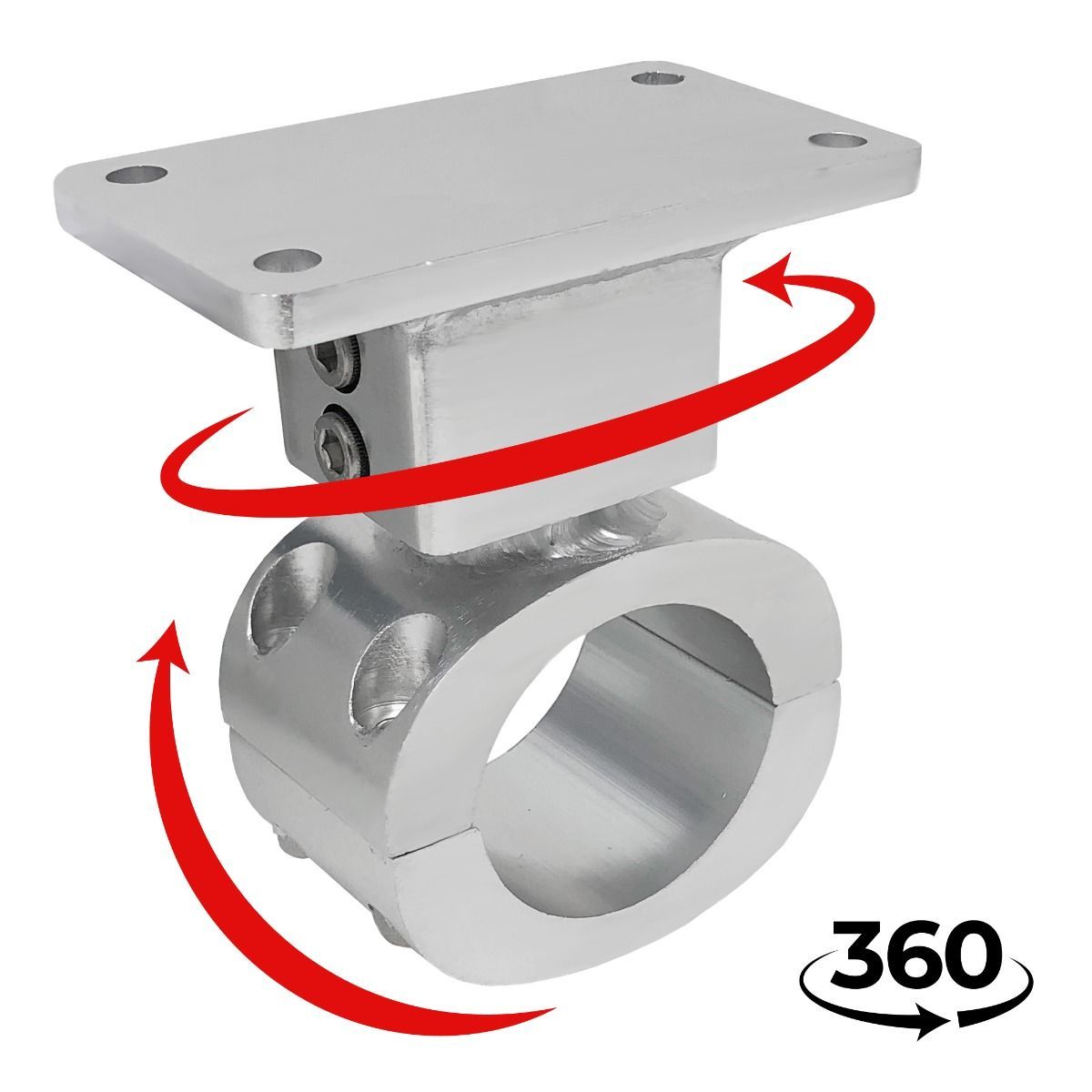 Fishmaster Placa de montaje de antena Universal 1.9 - 1.66 - 1.315 – T-Top