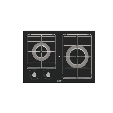 Eno Masterglass 2 inbouw kookplaat 2-pits