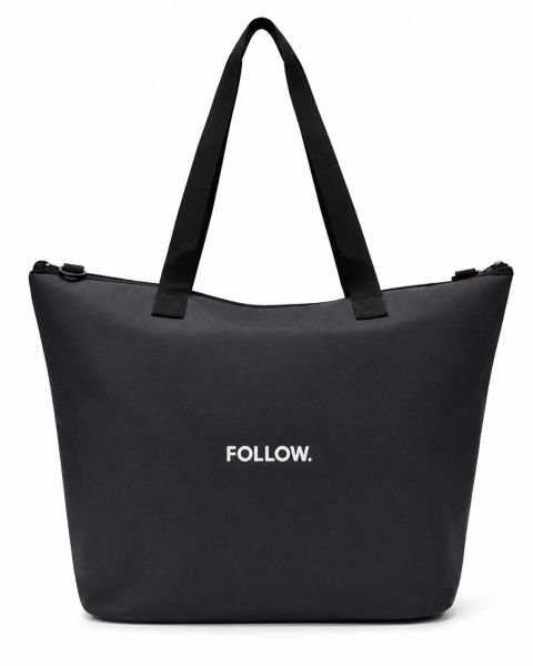 Follow Promo Tote Beach Bag Charcoal OSFM