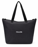 Follow Promo Tote Beach Bag Charcoal OSFM