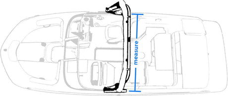 Monster Tower HS-1 Over The Top Bimini – Sunbrella doek zwart