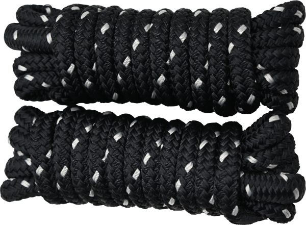 Seipel Marine SM 3/8in landvast zwart 304 cm 2-pack