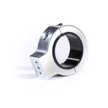 Lampe tour LED Monster blanche avec pince argentée et inserts universels