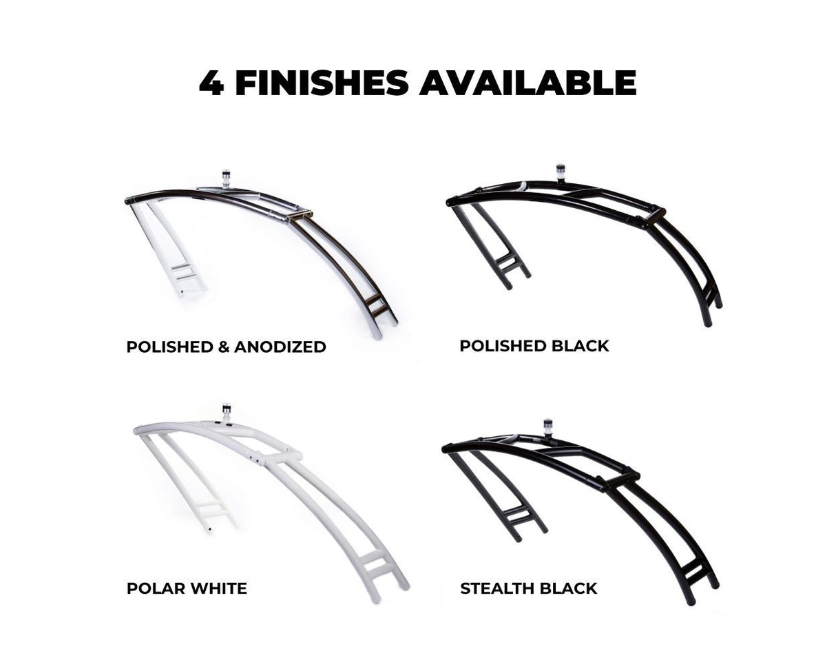 Monster Tower MTK XL nach vorne gerichteter Wakeboardturm poliert