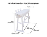 Fishmaster Original Leaning Post poliert mit schwarzem Sitz