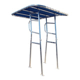 Fishmaster Original Polished T-top Folding Stand – For Center Console