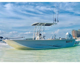 Fishmaster Pro Folding T-Top Polished – for Center Console