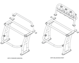 Fishmaster Pro Leaning Post Polished with grab rail - black seat