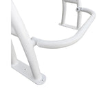 Fishmaster Pro Leaning Post Polished with grab rail - black seat