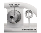 Fishmaster Pro poggiapiedi inclinato lucidato con schienale e rivestimento bianco