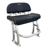 Fishmaster Pro siège incliné poli avec dossier noir