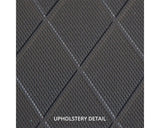 Fishmaster Pro Leaning Post white with grab rail and black seat