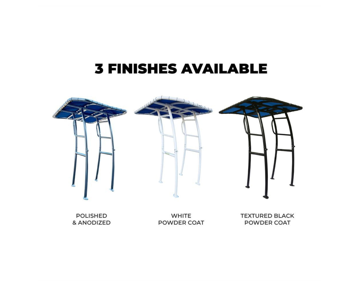 Fishmaster Pro Series Folding T-Top White – for center console