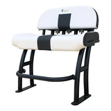 Fishmaster Pro Series Leaning Post with Backrest Black Upholstery