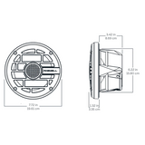 Roswell R 6.5 haut-parleurs de coffre anthracite grille – 16.5 cm RGB LED