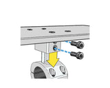 Placa de montaje Fishmaster Radome 30.48 cm con soporte – para marcos T-Top