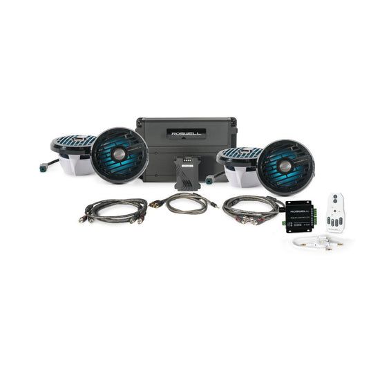 Roswell R1 6.5 altoparlanti da barca pacchetto nero – con amplificatore e RGB