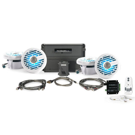 Roswell R1 6.5 in-boat speaker package black – with amplifier and RGB