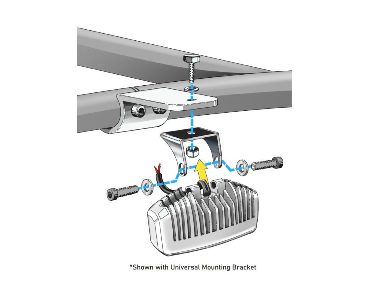 Luz difusora marina LED Fishmaster con iluminación T-top