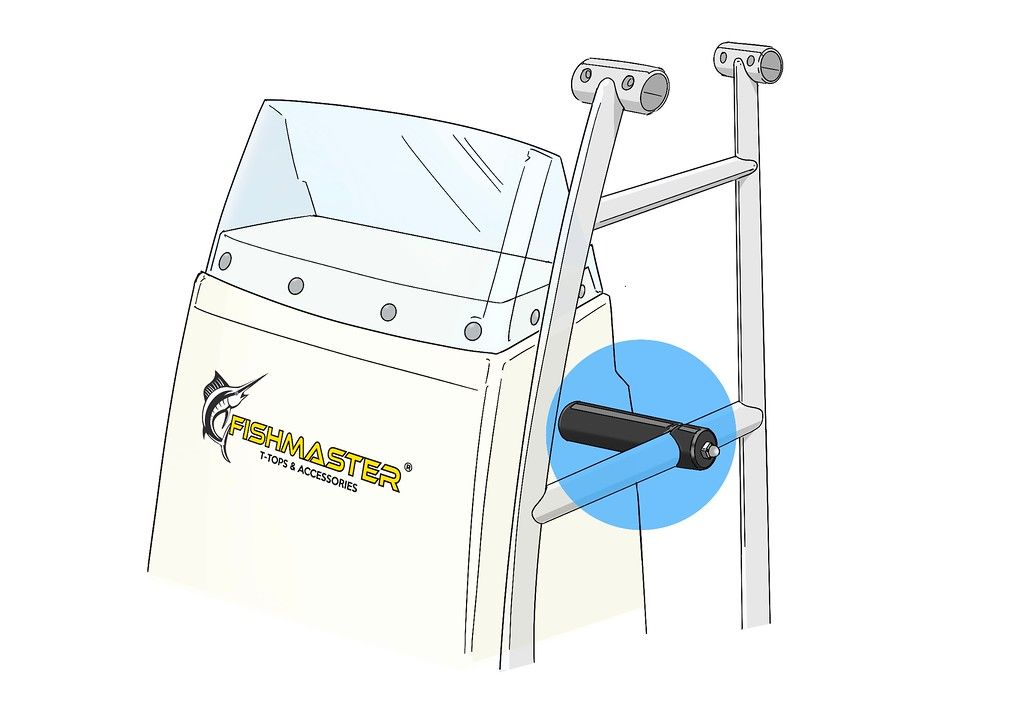 Fishmaster T-Top Abstandshalter 2er Set – Universal Edelstahl 304