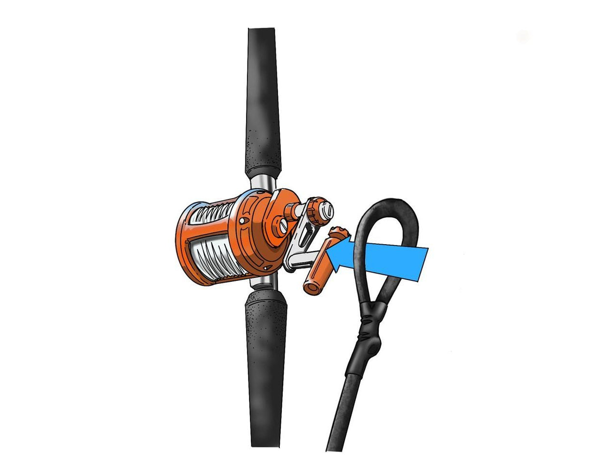 Fishmaster Ruten- und Rollengurt Schwarz – T-Top-Rutenhalter-Sicherheitsgurt