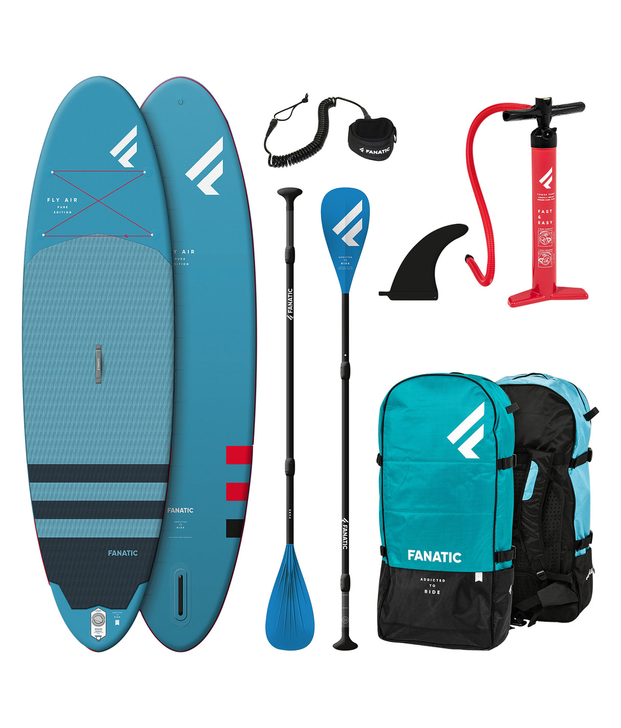 fanatic fly air pure 10'8 x 34 x 5.5 package