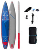 starboard inflatable sup 14'0" x 30" x 6" touring m deluxe sc 2022 pakket